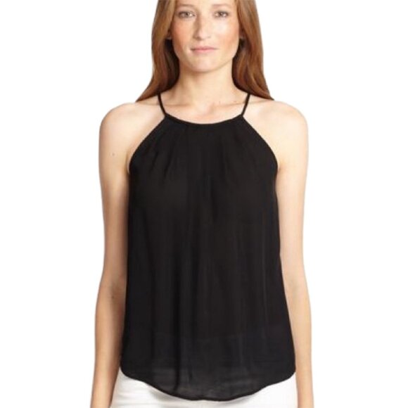 Joie NWOT Fuchsia Pink Silk Tank Cami Blouse Top with Pleat Detail Size XS - Picture 4 of 4